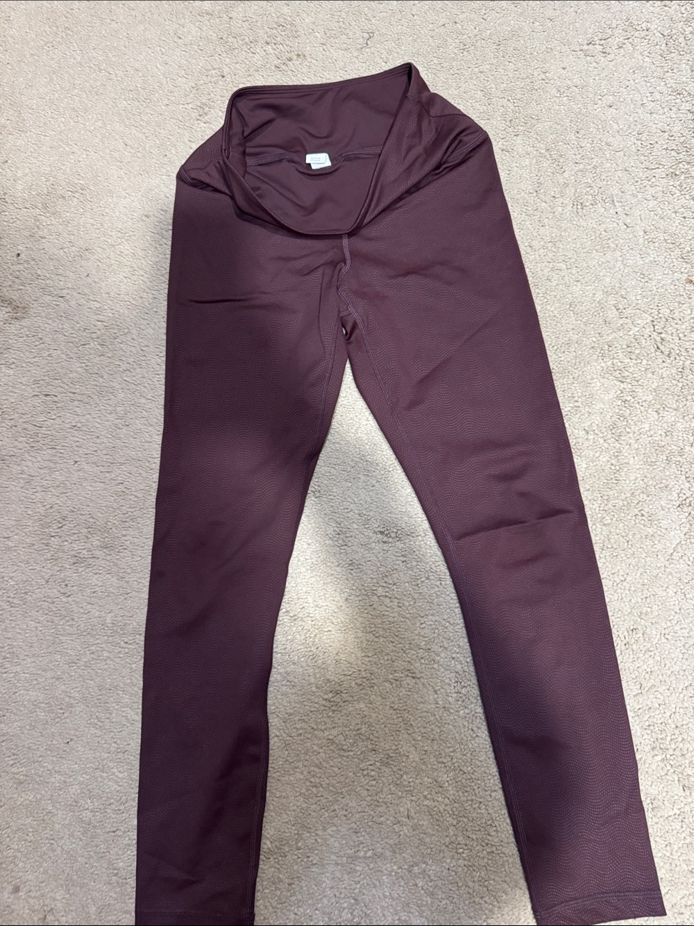 Burgundy Active Leggings